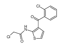 [2-(2-chloro-acetylamino)-thiophen-3-yl]-(2-chloro-phenyl)-methanone结构式