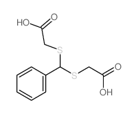 Acetic acid,2,2'-[(phenylmethylene)bis(thio)]bis- (9CI) structure