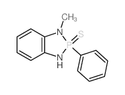 9-methyl-8-phenyl-8-sulfanylidene-7,9-diaza-8$l^C13H13N2PS-phosphabicyclo[4.3.0]nona-1,3,5-triene Structure