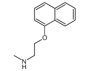 N-methyl-2-naphthalen-1-yloxyethanamine结构式
