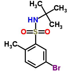 5-bromo-N-(tert-butyl)-2-Methylbenzenesulfonamide Structure