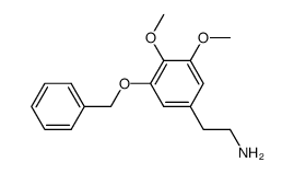 2-(3-benzyloxy-4,5-dimethoxyphenyl)ethylamine结构式