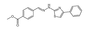methyl 4-[(E)-[(4-phenyl-1,3-thiazol-2-yl)hydrazinylidene]methyl]benzoate Structure