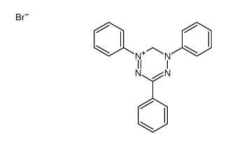 2,4,6-triphenyl-3H-1,2,4,5-tetrazin-2-ium,bromide Structure