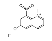 6-methoxy-1-methyl-8-nitro-quinolinium, iodide结构式