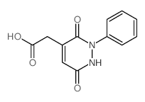 2-(3,6-dioxo-2-phenyl-1H-pyridazin-4-yl)acetic acid结构式