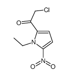Ethanone, 2-chloro-1-(1-ethyl-5-nitro-1H-pyrrol-2-yl)- (9CI) Structure
