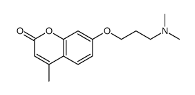 7-[3-(dimethylamino)propoxy]-4-methylchromen-2-one Structure