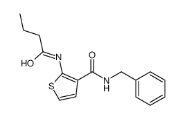 N-benzyl-2-(butanoylamino)thiophene-3-carboxamide Structure