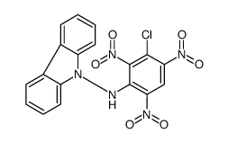 N-(3-chloro-2,4,6-trinitrophenyl)carbazol-9-amine结构式