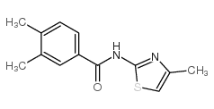 Benzamide, 3,4-dimethyl-N-(4-methyl-2-thiazolyl)- (9CI)结构式