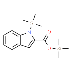 1-(Trimethylsilyl)-1H-indole-2-carboxylic acid trimethylsilyl ester structure