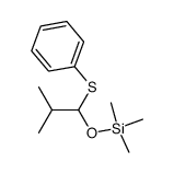 α-trimethylsiloxy-i-butyl phenyl sulfide结构式