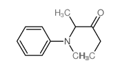2-(methyl-phenyl-amino)pentan-3-one结构式
