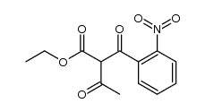 2-(2-Nitrobenzoyl)acetessigsaeureethylester结构式