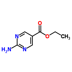 2-氨基嘧啶-5-甲酸乙酯结构式