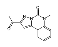 2-acetyl-6-methylpyrazolo[1,5-c]quinazolin-5-one Structure