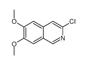 3-氯-6,7-二甲氧基异喹啉结构式