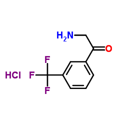 2-氨基-1-(3-三氟甲基苯基)乙酮盐酸盐结构式