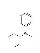 N-ethyl-N-[ethyl-(4-methylphenyl)arsanyl]ethanamine结构式