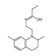 N-[2-(2,7-dimethyl-3,4-dihydro-2H-quinolin-1-yl)ethyl]propanamide结构式