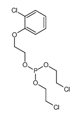 bis(2-chloroethyl) 2-(2-chlorophenoxy)ethyl phosphite Structure