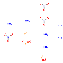 azane; platinum(+2) cation; trihydroxide; trinitrate Structure