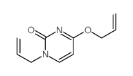 2(1H)-Pyrimidinone,1-(2-propen-1-yl)-4-(2-propen-1-yloxy)- Structure