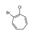 3-bromo-4-chlorocyclohepta-1,3,5-triene结构式