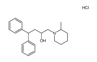 1-(4,4-diphenyl-2-hydroxybutyl)-2-methylpiperidinium chloride Structure