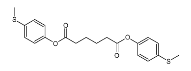 bis(4-methylsulfanylphenyl) hexanedioate结构式