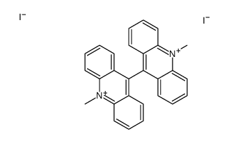 10-methyl-9-(10-methylacridin-10-ium-9-yl)acridin-10-ium,diiodide Structure