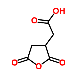 (2,5-Dioxotetrahydro-3-furanyl)acetic acid structure