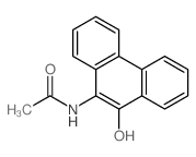 N-(10-hydroxyphenanthren-9-yl)acetamide结构式
