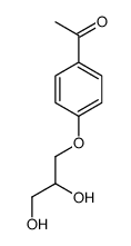 1,2-Propanediol, 3-(p-acetylphenoxy)- Structure