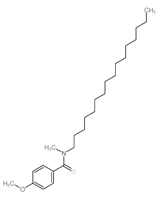 Benzenecarbothioamide,N-hexadecyl-4-methoxy-N-methyl-结构式
