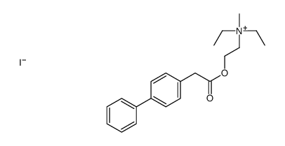 Diethyl(2-hydroxyethyl)methylammonium iodide, 4-biphenylylacetate Structure