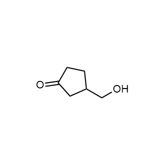 3-(hydroxymethyl)cyclopentan-1-one Structure
