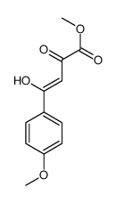 methyl 4-hydroxy-4-(4-methoxyphenyl)-2-oxobut-3-enoate结构式
