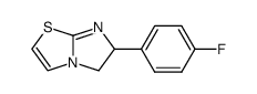 6-(4-FLUOROPHENYL)-5,6-DIHYDROIMIDAZO[2,1-B]THIAZOLE结构式