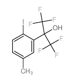 1,1,1,3,3,3-hexafluoro-2-(2-iodo-5-methyl-phenyl)propan-2-ol结构式
