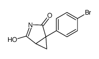 1-(4-bromophenyl)-3-azabicyclo[3.1.0]hexane-2,4-dione结构式