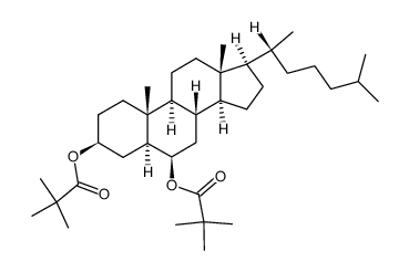 5α-cholestane-3β,6β-diyl bis-(2,2-dimethylpropanoate) Structure
