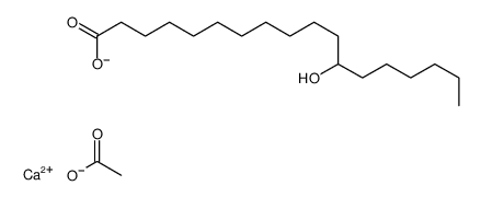 calcium,12-hydroxyoctadecanoate,acetate Structure