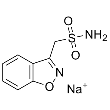 唑尼沙胺钠结构式