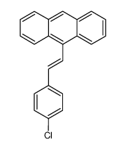 trans-1-(4-chlorophenyl)-2-(9-anthryl)ethene Structure