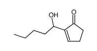 2-(1-hydroxypentyl)cyclopent-2-en-1-one结构式