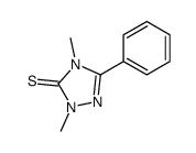 2,4-dimethyl-5-phenyl-1,2,4-triazole-3-thione结构式
