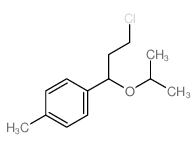 Benzene,1-[3-chloro-1-(1-methylethoxy)propyl]-4-methyl-结构式
