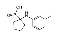 1-(3,5-DIMETHYLPHENYLAMINO)CYCLOPENTANECARBOXYLICACID Structure
